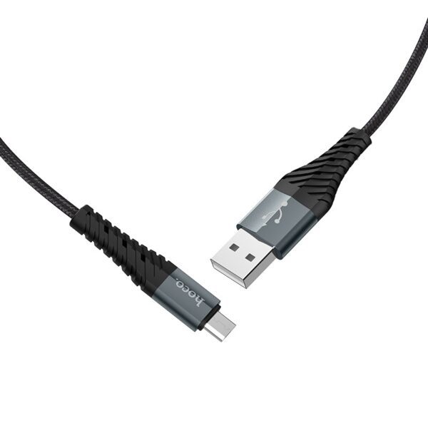 6931474710543-2 Hoco X38 Cool Charging data cable for Micro black