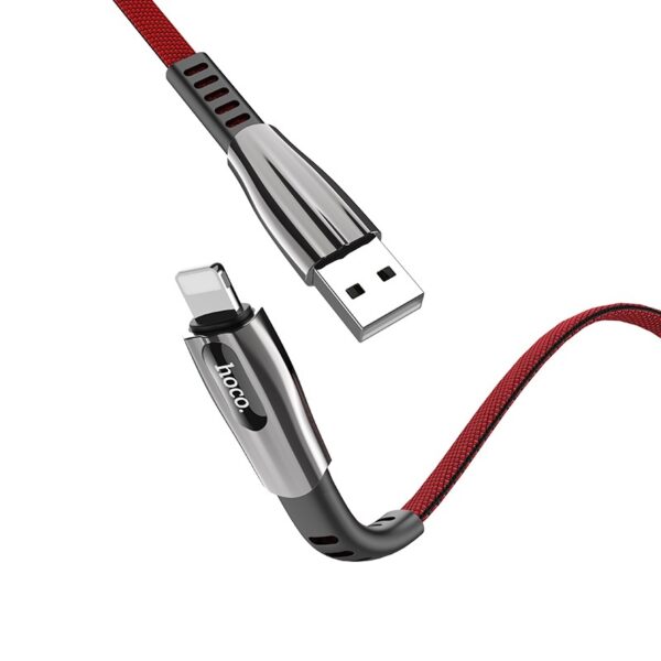 6931474711601 Hoco U70 Splendor charging data cable for iP dark gray