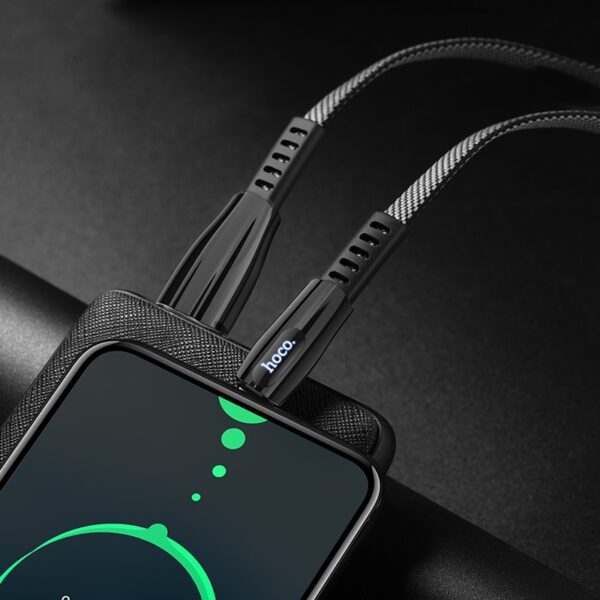 Hoco U70 Splendor charging data cable for Type-C dark gray