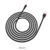 Hoco U72 Forest Silicone charging cable for iP black