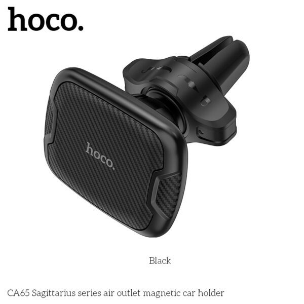 Hoco CA65 Sagittarius series air outlet magnetic car holder black