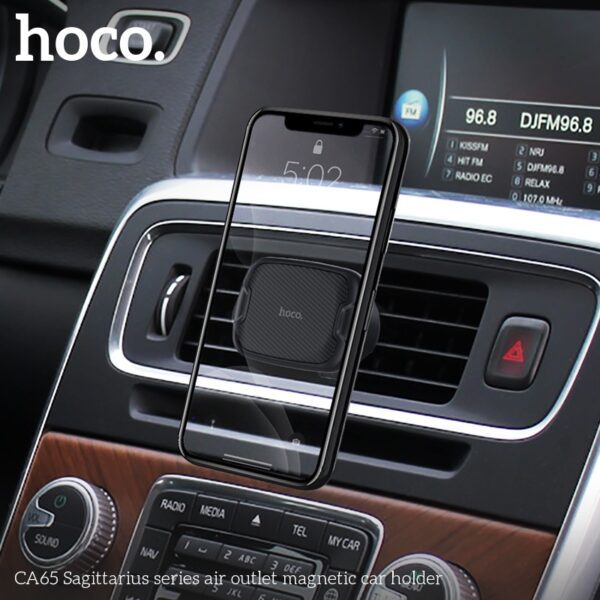 Hoco CA65 Sagittarius series air outlet magnetic car holder black