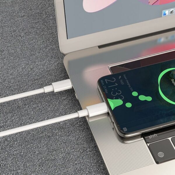 Hoco X51 High-power 100W charging data cable Type-C to Type-C(L=2M) white
