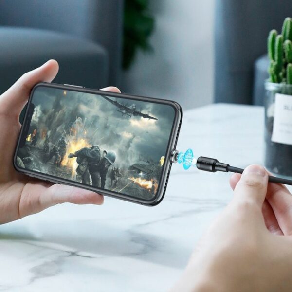 Hoco X52 Sereno magnetic charging cable for iP black