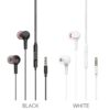 Hoco M78 El Placer universal earphones with microphone white