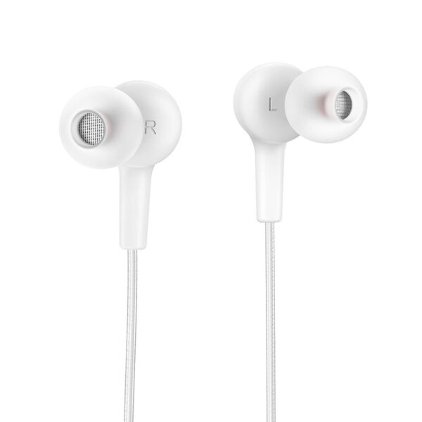 Hoco M78 El Placer universal earphones with microphone white
