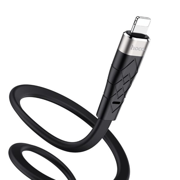 Hoco X53 Angel silicone charging data cable for iP black