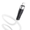 Hoco X53 Angel silicone charging data cable for iP white