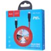 Hoco X21 Plus Silicone PD charging data cable for iP black and white