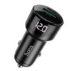 6931474742544-3 Hoco Z42 Light road dual port digital display PD20W+QC3.0 car charger black
