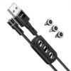 Hoco U98 3-in-1 Sunway multi-functional magnetic charging cable(Lightning/Micro/Type-C)