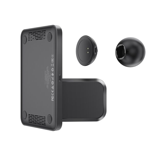 Hoco CW33 Ultra-Charge 3-in-1 vertical wireless fast charger black