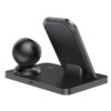 Hoco CW33 Ultra-Charge 3-in-1 vertical wireless fast charger black