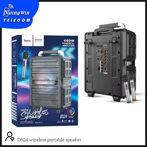 6931474747341-3 Hoco DS24 Wireless portable speaker black