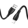 Hoco X61 Ultimate silicone charging data cable for iP black