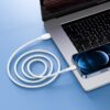 Hoco X61 Ultimate silicone charging data cable for iP black