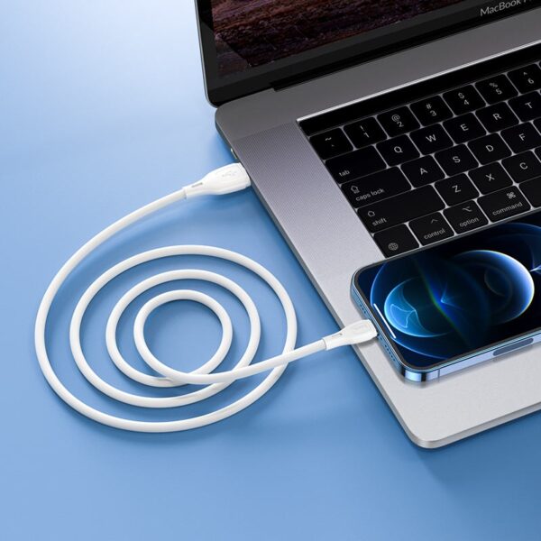 Hoco X61 Ultimate silicone charging data cable for iP black