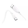Hoco X61 Ultimate silicone charging data cable for Type-C white