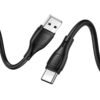 Hoco X61 Ultimate silicone charging data cable for Type-C white