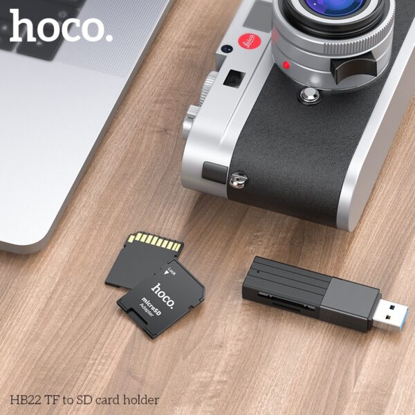 Hoco HB22 TF to SD card holder black