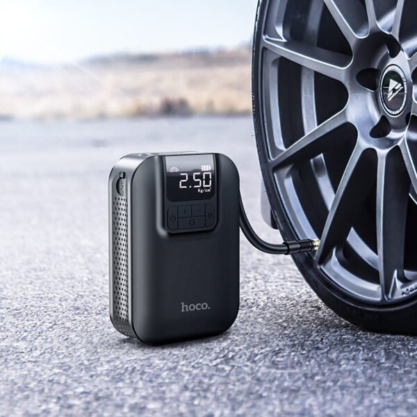 6931474750136-4 Hoco S53 Breeze portable smart air pump black