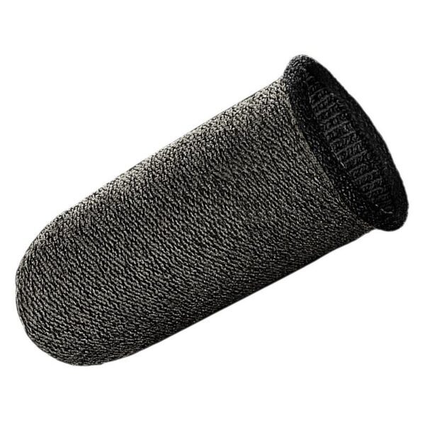 6931474750297-2 Hoco GM4 Phantom Superconducting fiber mobile game finger cots(silver Fiber) black and silver