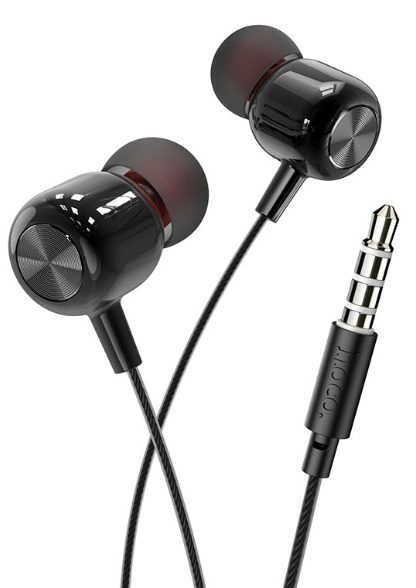Hoco M87 String wired earphones with with microphone red flame