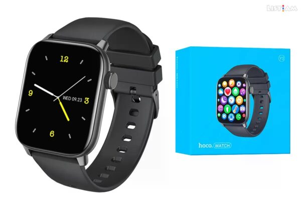 Hoco Y3 Smart watch,black black