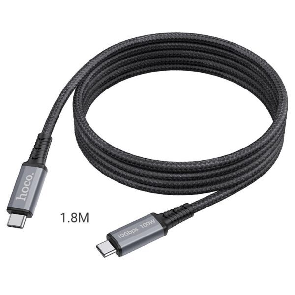 Hoco US01 USB3.1 GEN2 10Gbps 100W super-speed HD data transmission and charging cable(L=1.8m)