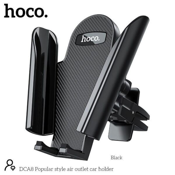 Hoco DCA8 Popular style air outlet car holder black