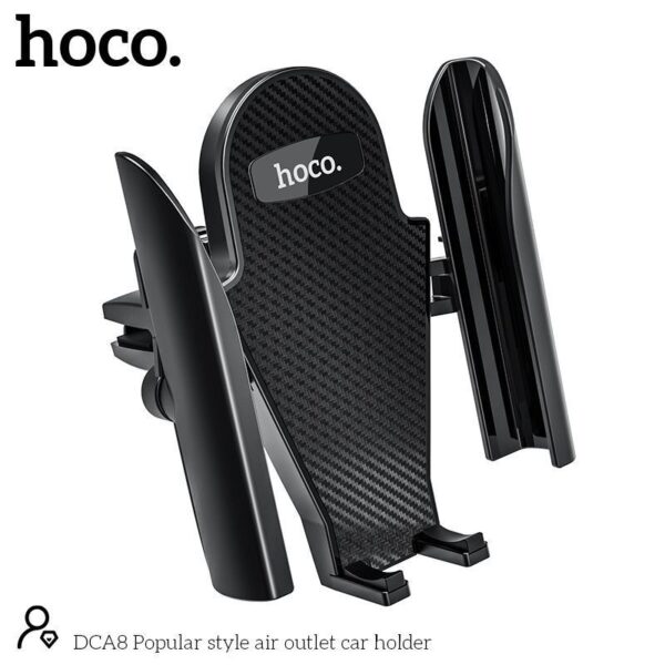 Hoco DCA8 Popular style air outlet car holder black