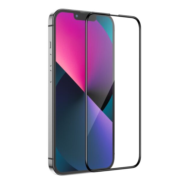 Hoco Nano 3D full screen edges protection tempered glass for iP15 Plus(A12 Plus) black