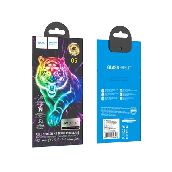 Hoco Full screen silk screen HD tempered glass set for iPXS Max/11 Pro Max(10PCS)(G5) black