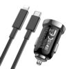 6931474757258-4 Hoco Z44 Leading PD20W+QC3.0 car charger set(Type-C to iP) black