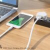 Hoco DU17 Titan charging data cable for Micro White