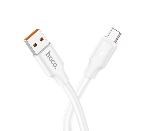 Hoco DU17 Titan charging data cable for Micro White