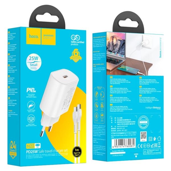 Hoco N22 Jetta PD25W charger(EU) white