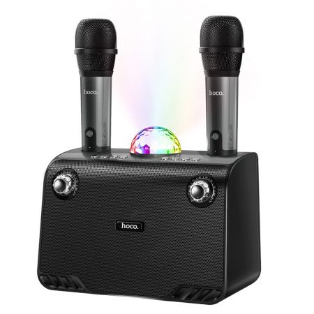 6931474760340-3 Hoco BS41 Plus double mic karaoke BT speaker black