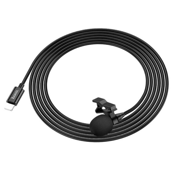 Hoco L14 iP Lavalier microphone black
