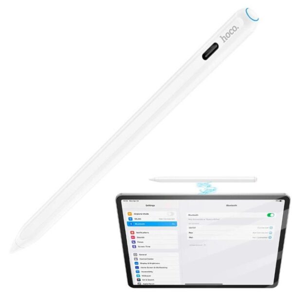 Hoco GM102 Smooth series active anti-mistake touch capacitive pen for iPAD white