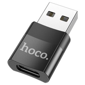 6931474761989 Hoco UA17 iP Male to USB female USB2.0 adapter black