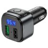 Hoco E67 Fighter QC3.0 car BT FM transmitter black
