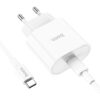 Hoco C94A Metro single port PD20W charger set(Type-C to Type-C)(EU) white