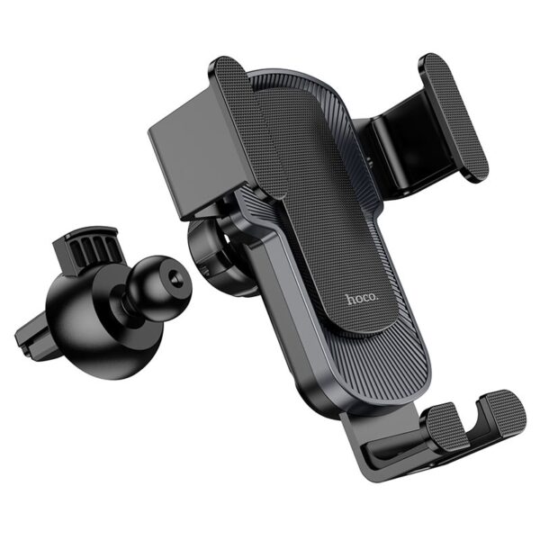 Hoco CA103 vertical and horizontal air outlet gravity car holder black metal gray