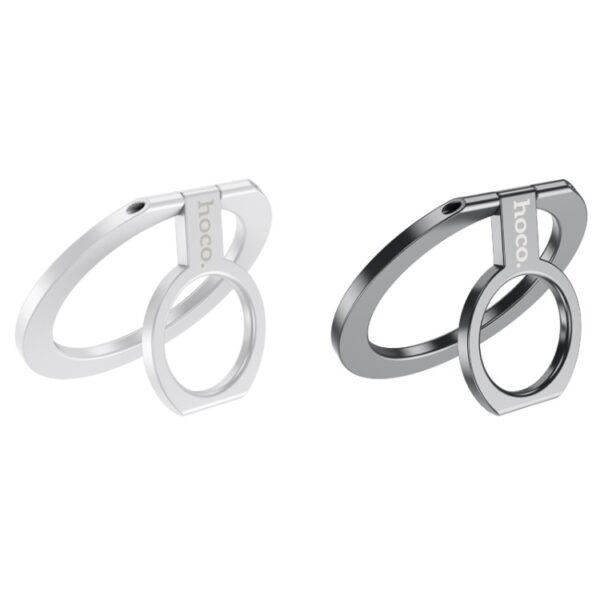 Hoco GM104 Magnetic metal ring holder metal gray
