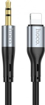 Hoco UPA22 iP silicone digital audio conversion cable black