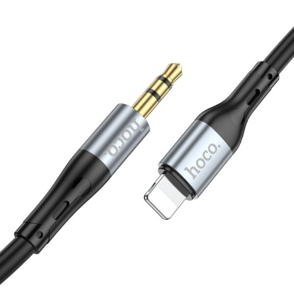 Hoco UPA22 iP silicone digital audio conversion cable black