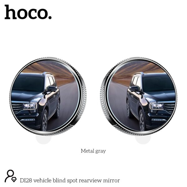 Hoco DI28 vehicle blind spot rearview mirror metal gray