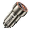 Hoco Z46A Blue whale PD20W+QC3.0 car charger set(C to iP) metal gray