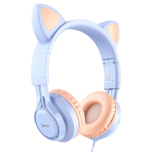 Hoco W36 Cat ear headphones with mic dream blue